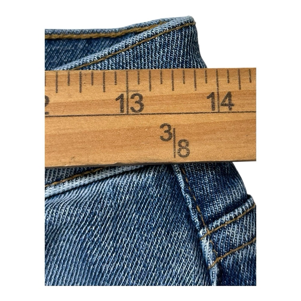 FRAME Denim Le Boy Light Wash High-Rise Straight Leg Distressed Jean Size 26 - Picture 14 of 15